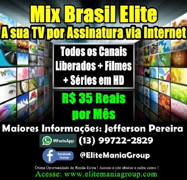 Foto 1 - Mix Brasil elite - sua tv pela internet