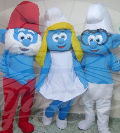 Foto 1 - Smurfs cover personagens vivos festas infantil